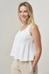 Image 4 of Sleeveless linen blouses features a loose fit design Kim from Baltic Linen